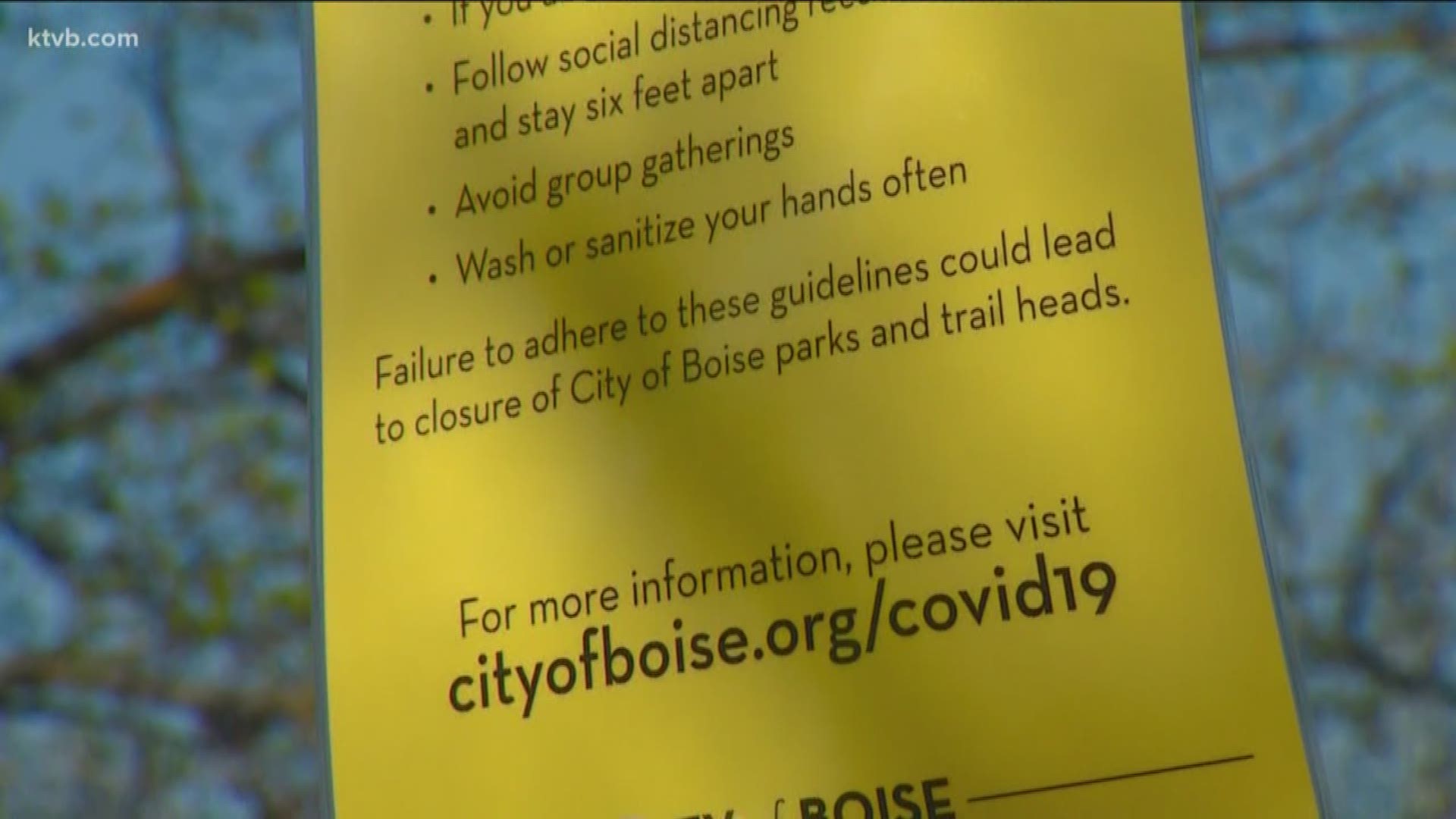 The city plans to have more staff in parks and foothills to remind people of guidelines to prevent spread of COVID-19.