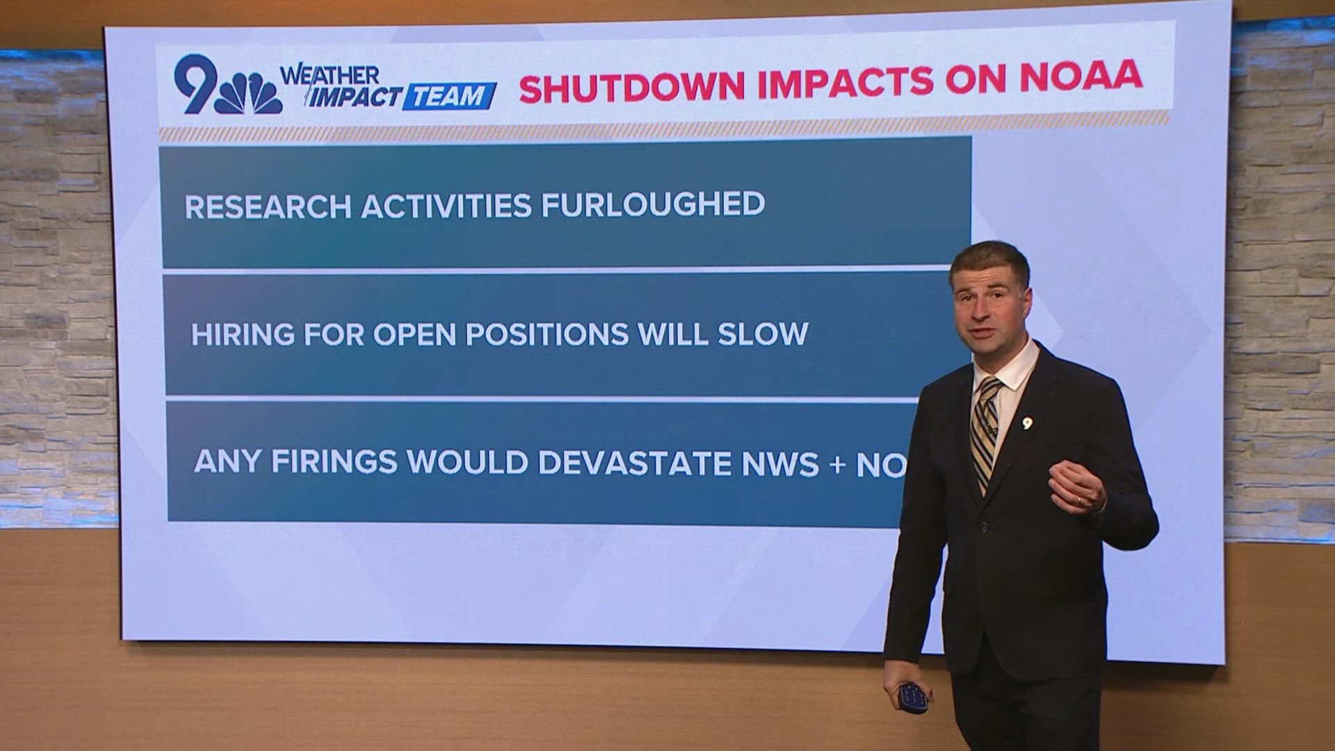 Most of the weather service is deemed "essential," and operations will mostly be unaffected. However, there will be some impacts.