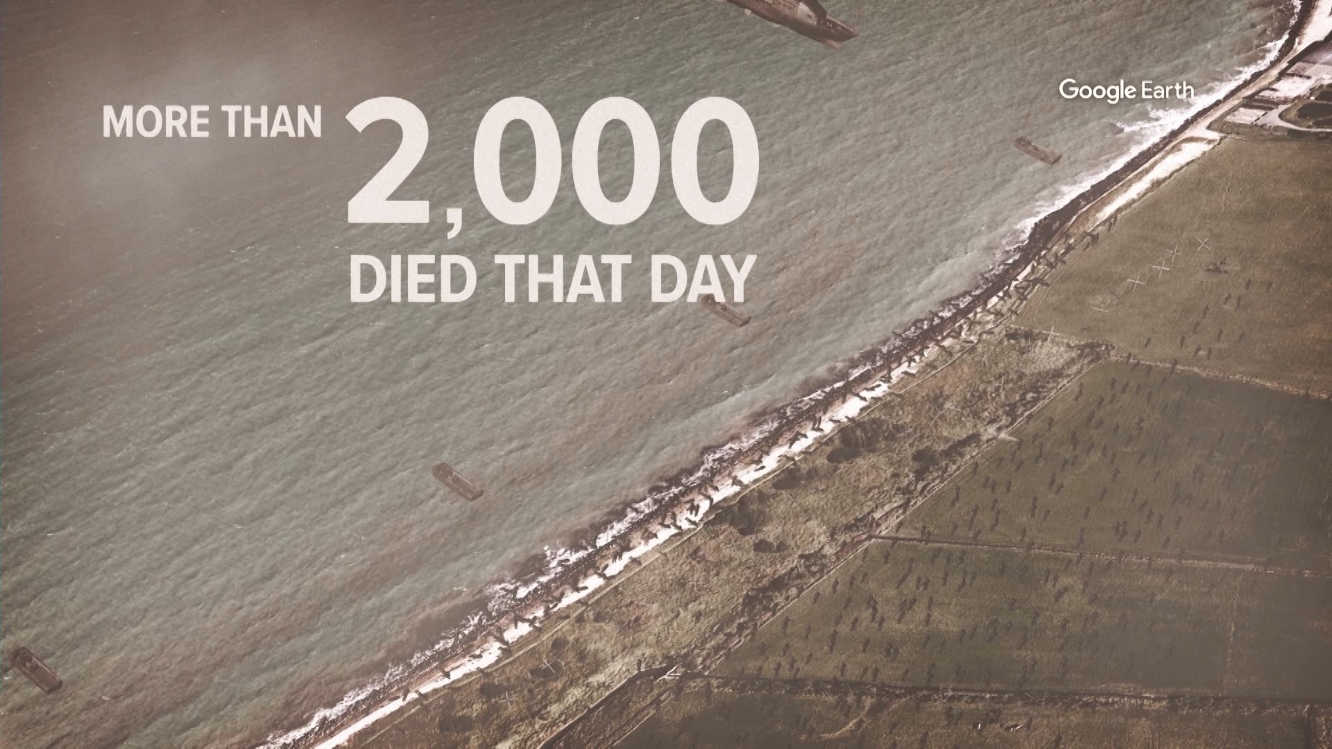 The siege of the beaches that day — code name "Operation Overlord" — is when allied forces attacked Nazi-occupied France in World War II. It's famously known as "D-Day," and June 6 marks its 75-year anniversary.