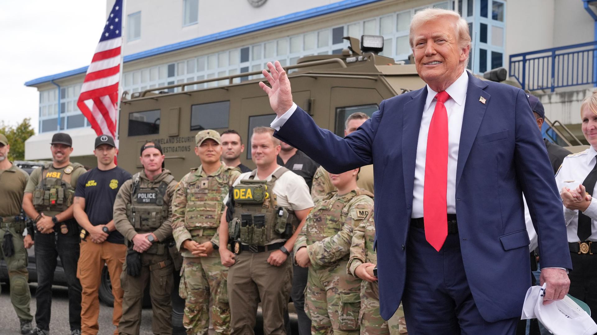He said the city is “deeply troubled” and “we’re going to fix that just like we did Washington,” where he’s sent National Guard and surged federal law enforcement.