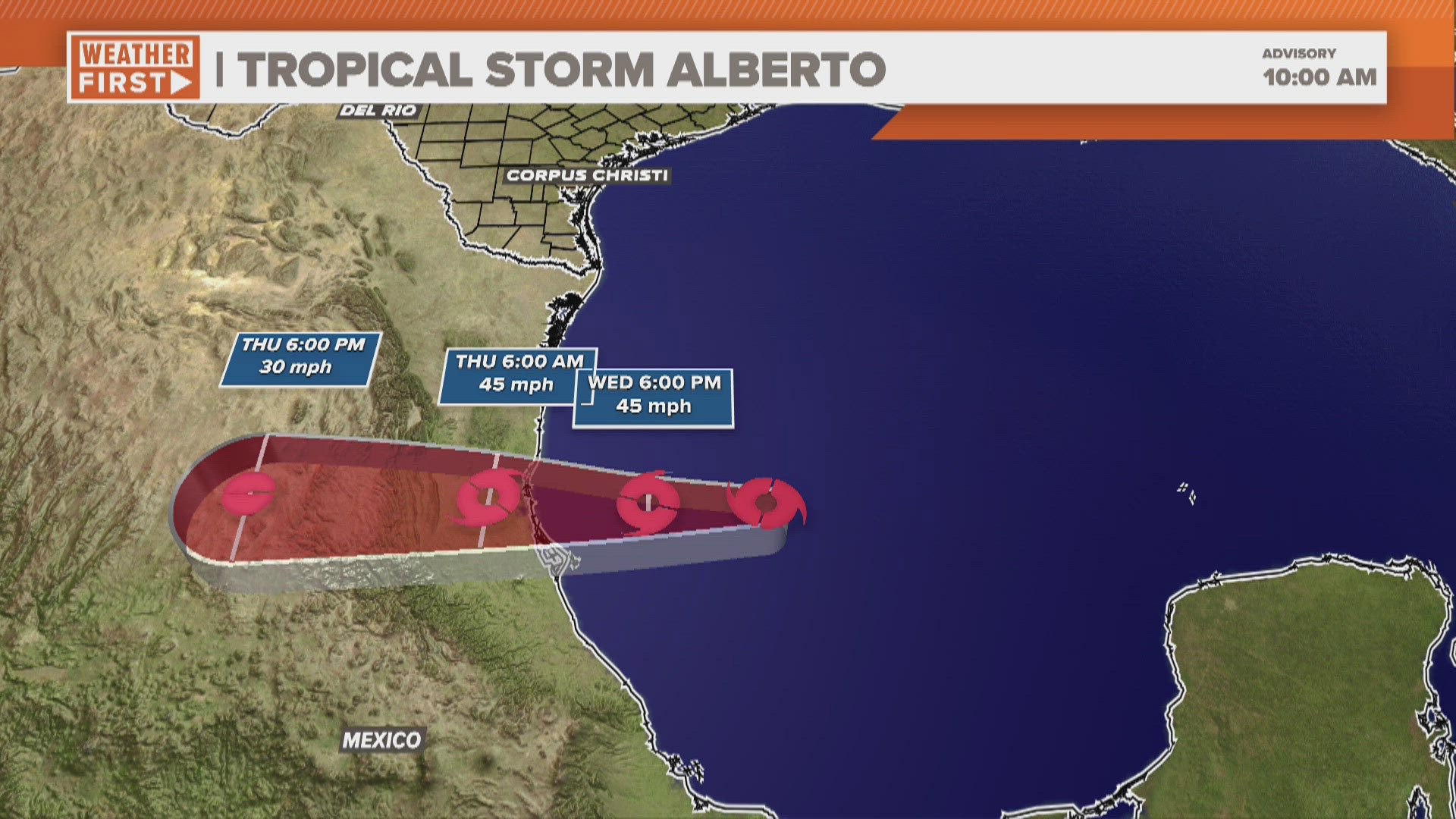 Rainfall totals for Central Texas are trending down, but there's still a minor flood risk.