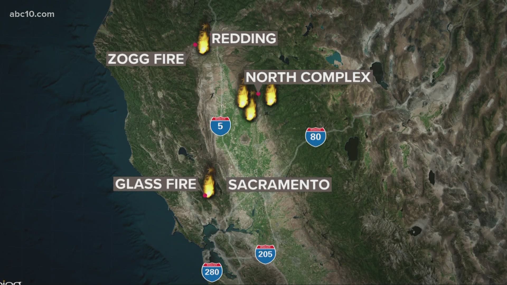 Where are fires burning in California? Live maps of wildfires | ktvb.com