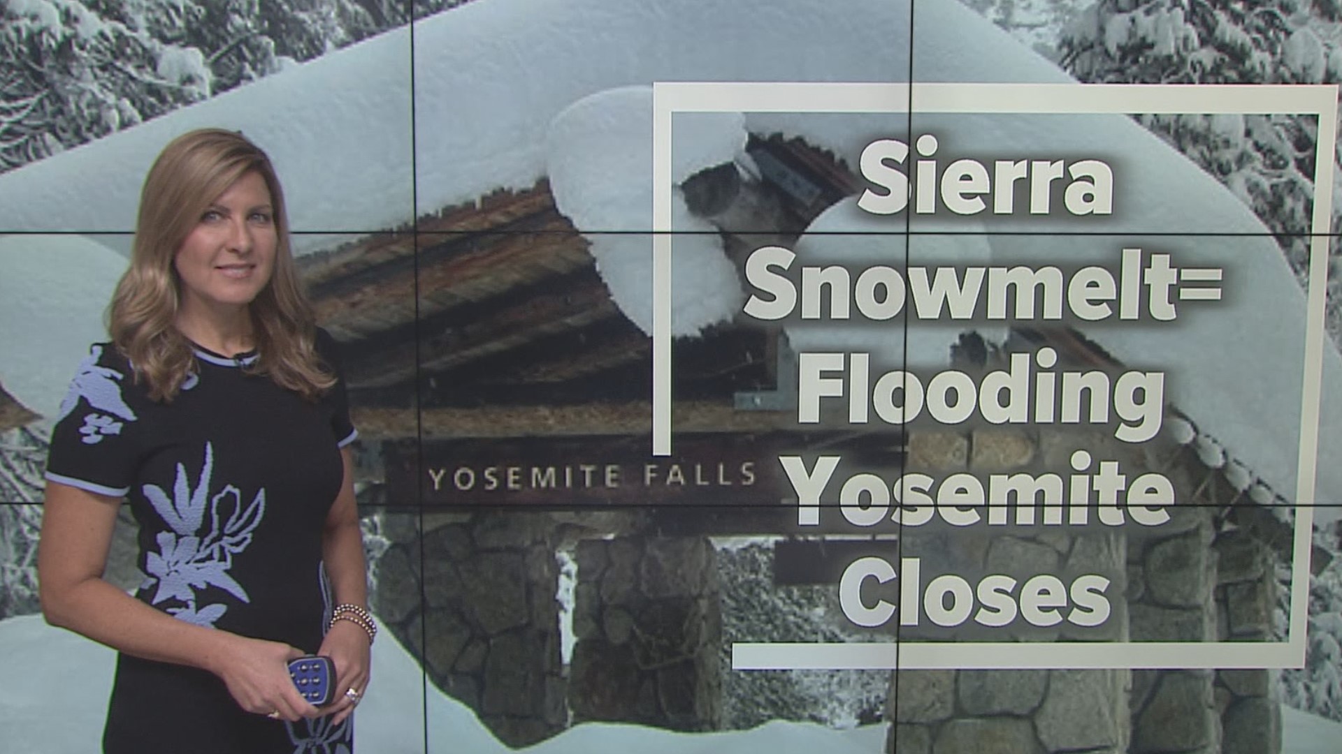 Melting Sierra snowpack, creating more flooding. Yosemite closing part of the park due to flood water risk and efforts continue to assist people throughout the state