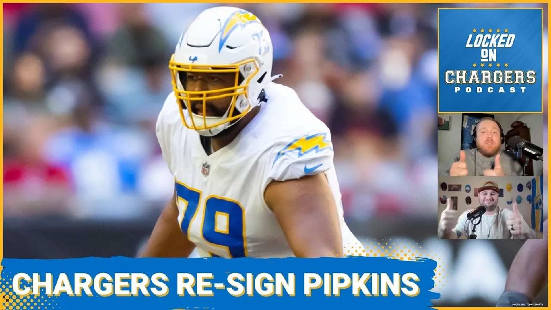 The Los Angeles Chargers found a way to retain Trey Pipkins, one of their most important starters, heading into free agency.