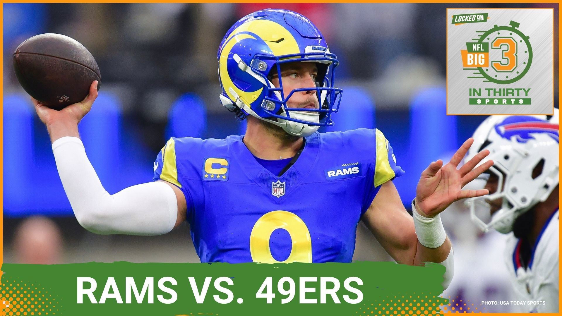 The Rams face the 49ers in a matchup which could help decide the NFC West. The Bills play the Lions and the Steelers face the Eagles this weekend.