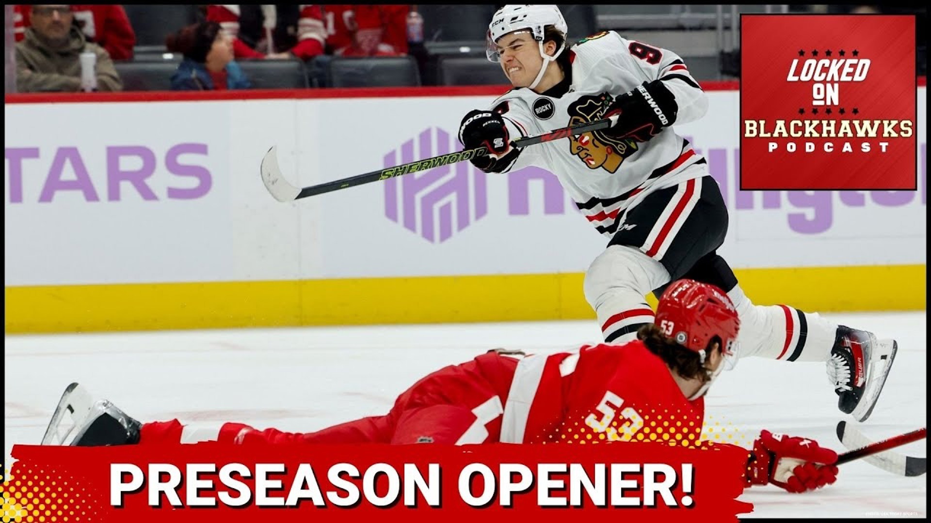 Wednesday's episode begins with a preview of the Chicago Blackhawks' preseason opener against the Detroit Red Wings at the United Center.