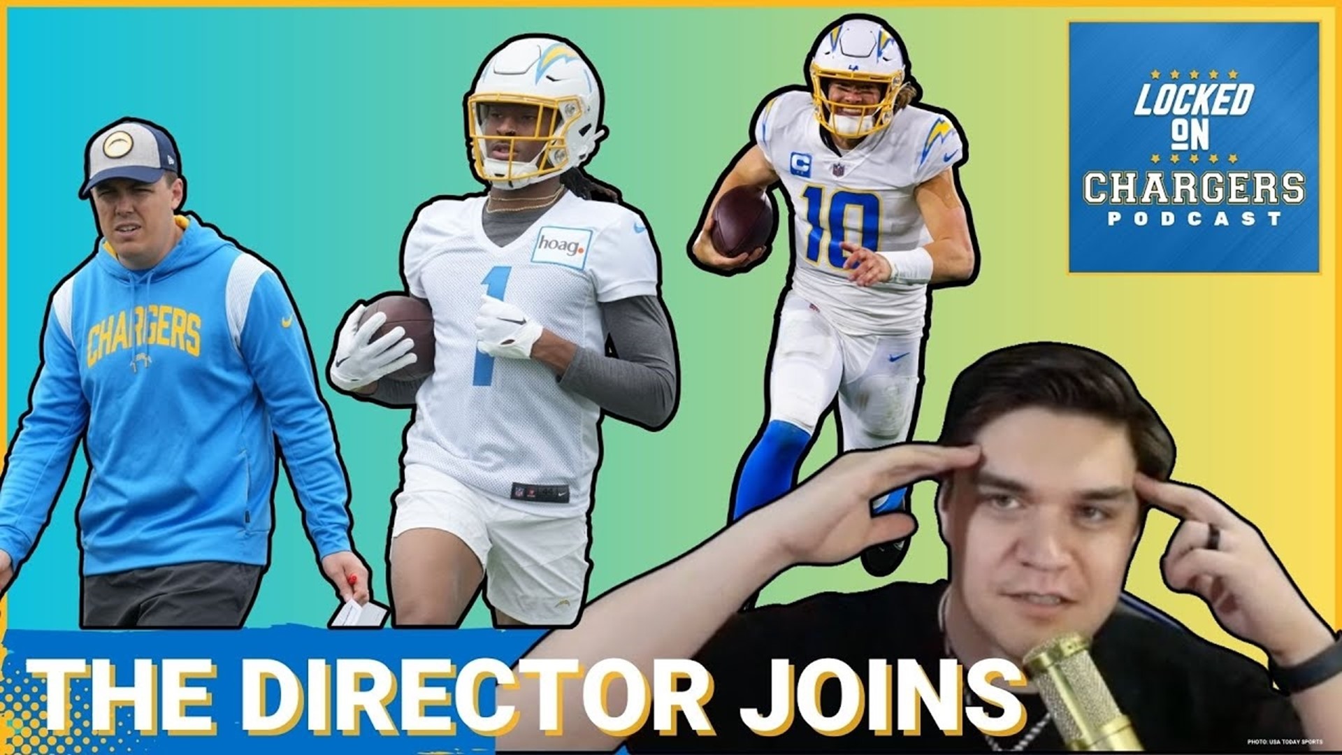Los Angeles Chargers content creator The Director joins the show to bring some of his infectious energy and recap the biggest moments of the offseason so far.