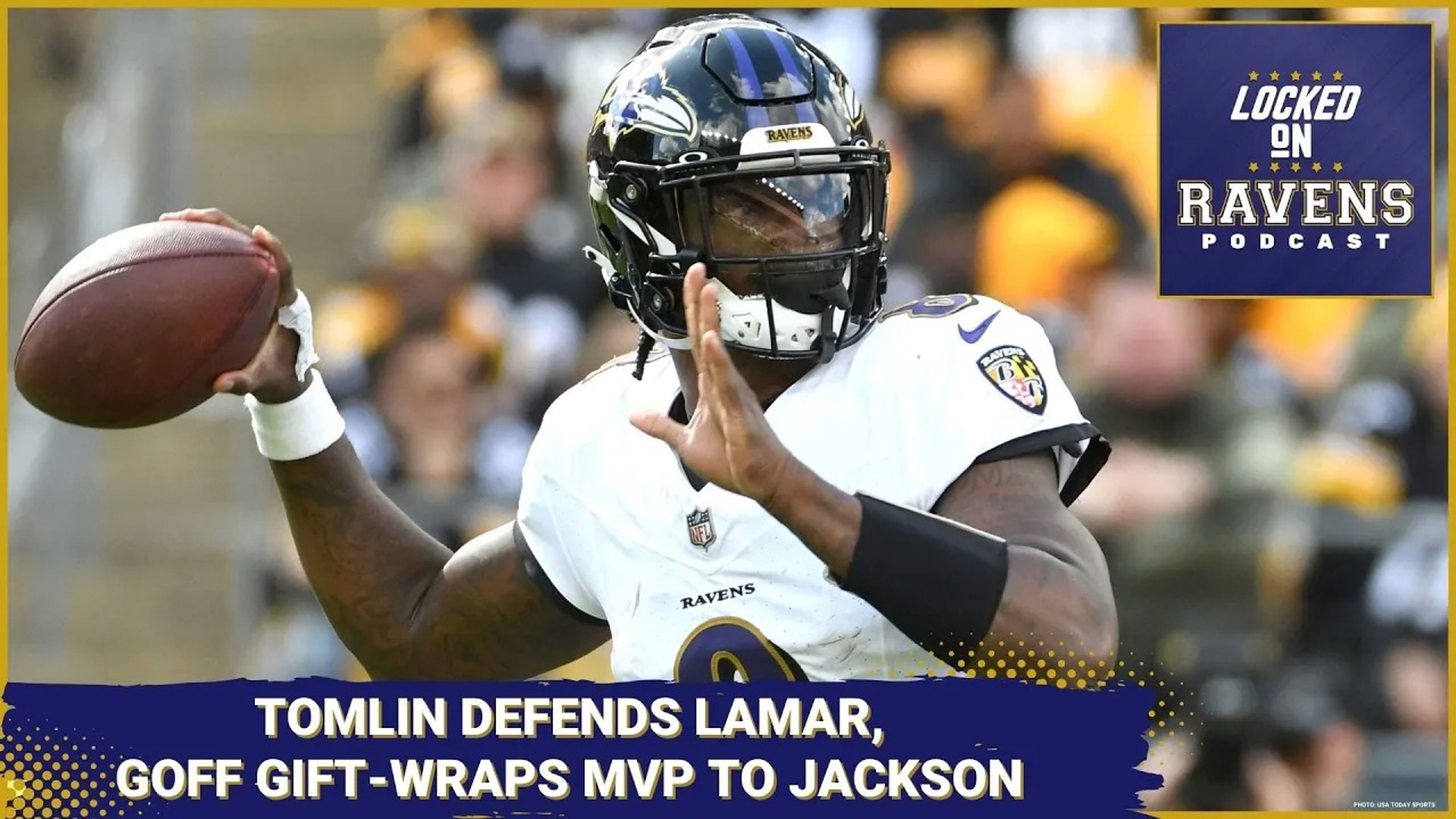 We look at Pittsburgh Steelers head coach Mike Tomlin defending Baltimore Ravens QB Lamar Jackson, discussing what was said and more.