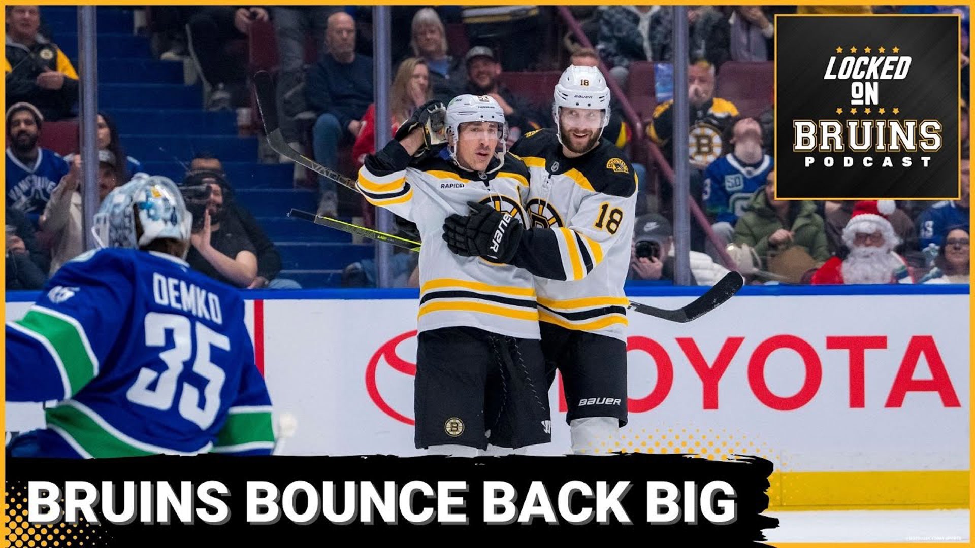 Bruins Triumph in Vancouver. Marchand and Pastrnak Shine + Wahlstrom Claimed Off Waivers