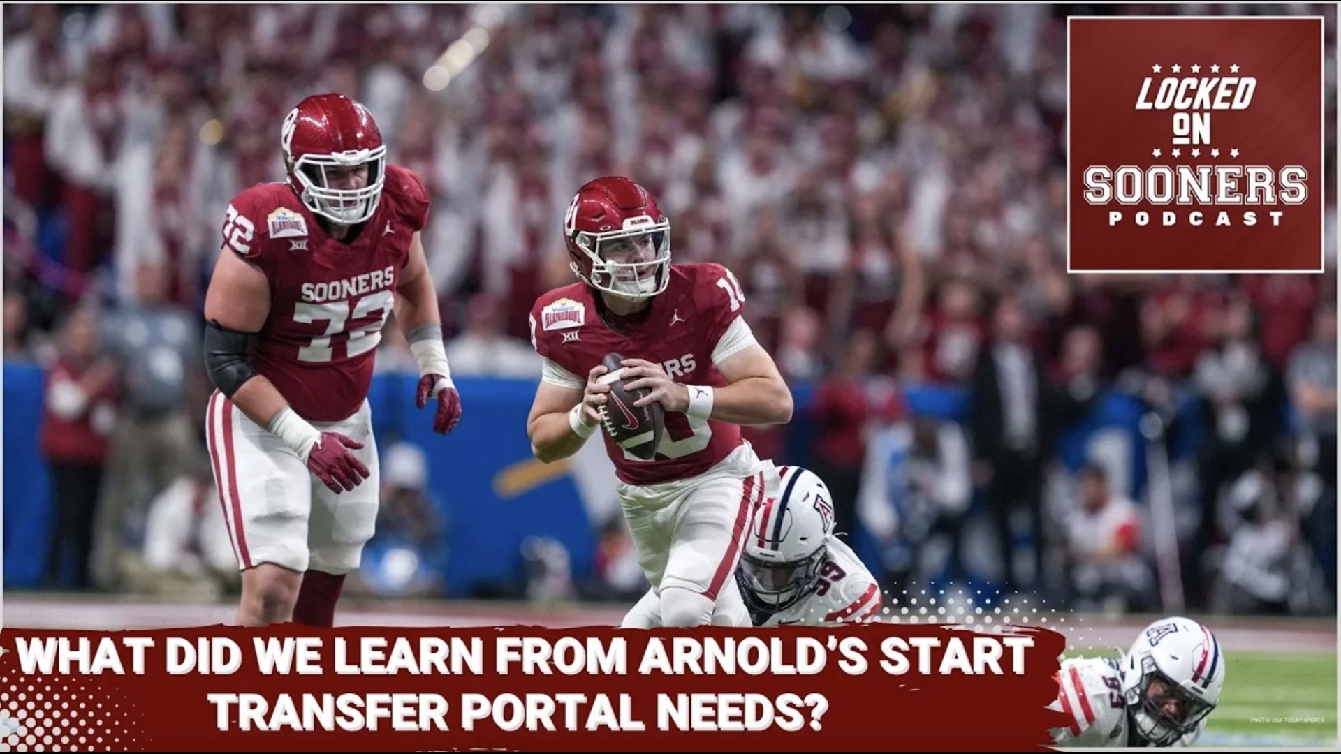 What did we learn from Jackson Arnold's up and down start against the Arizona Wildcats? 

What else does Oklahoma need to add in the transfer portal?