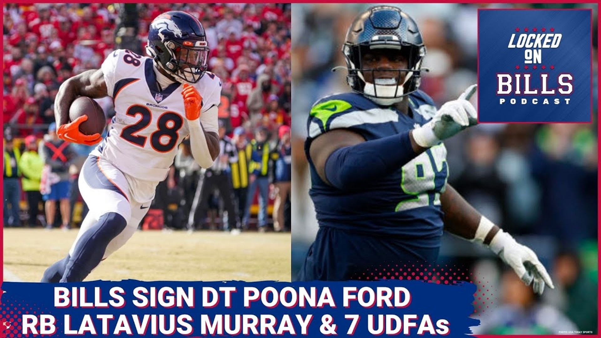Buffalo Bills sign DT Poona Ford, RB Latavius Murray and 7 undrafted