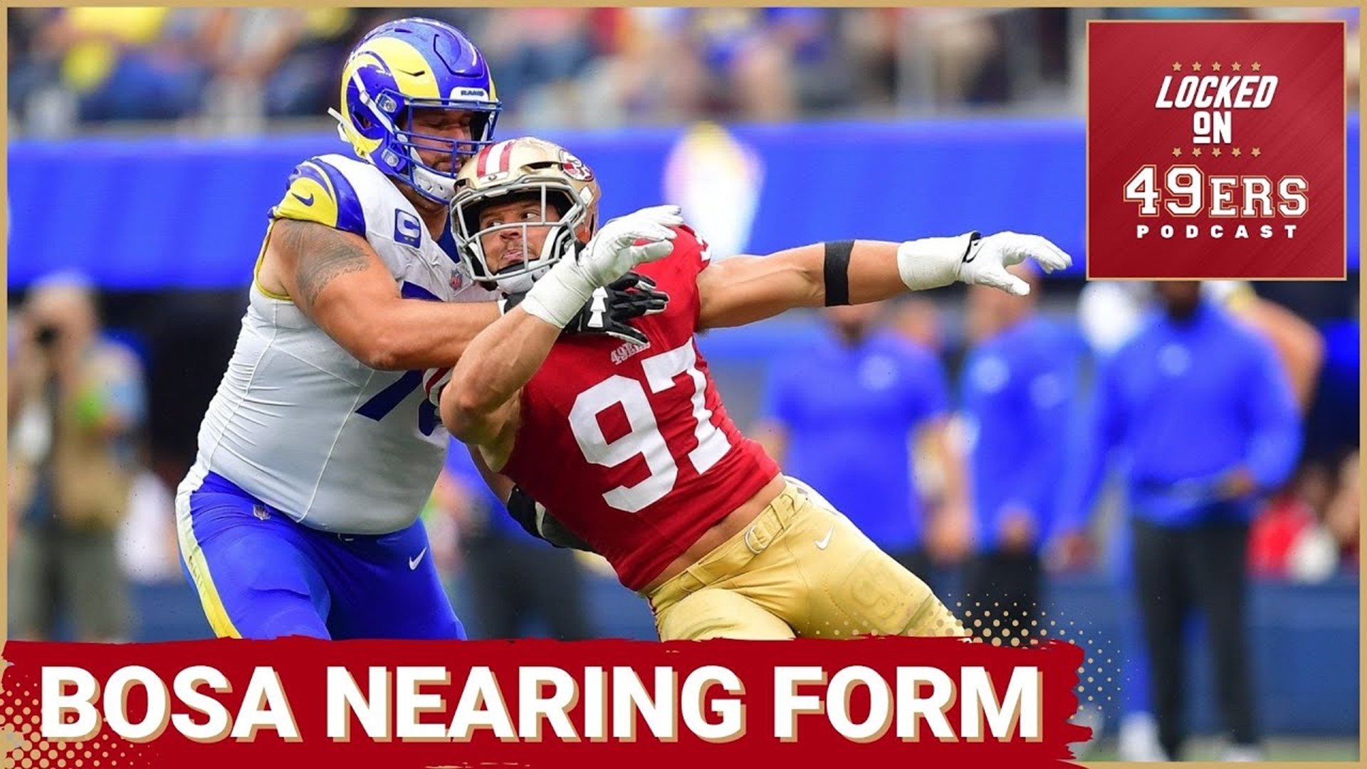 Checking the tape on the San Francisco 49ers Week 2 win over the Los Angeles Rams. Nick Bosa's sneaky strong performance as he works back in to football shape.