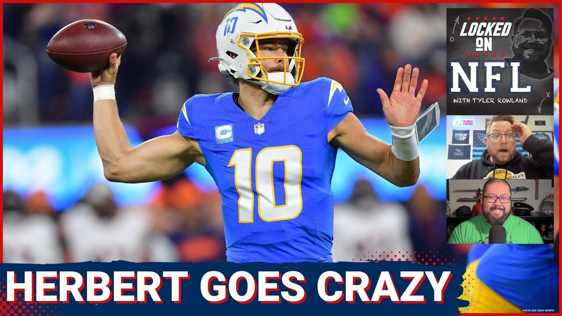 Los Angeles Chargers Justin Herbert GOES CRAZY V Broncos, AFC Wild Card ...