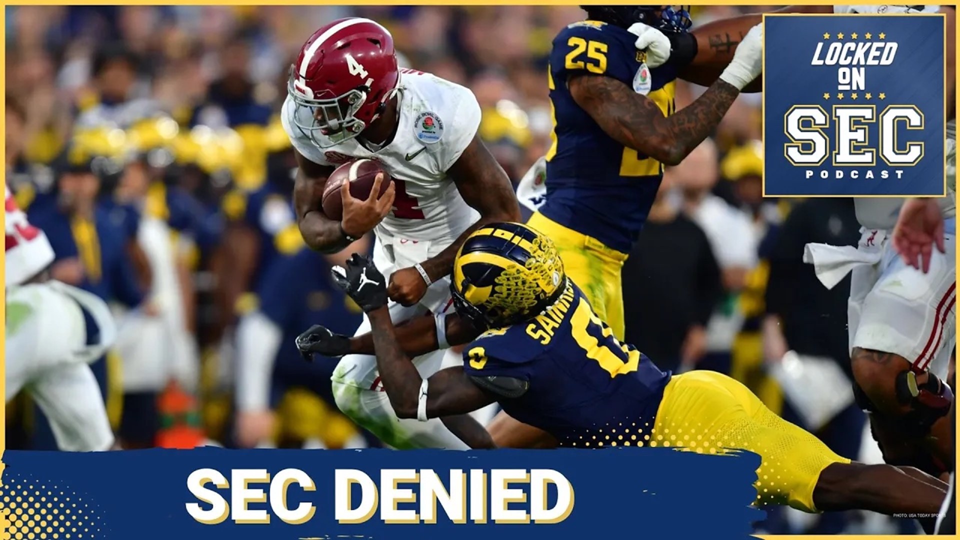 For the first time since 2014, the SEC will not play for a National Championship in college football. What was that play that Tommy Rees called for Jalen Milroe?