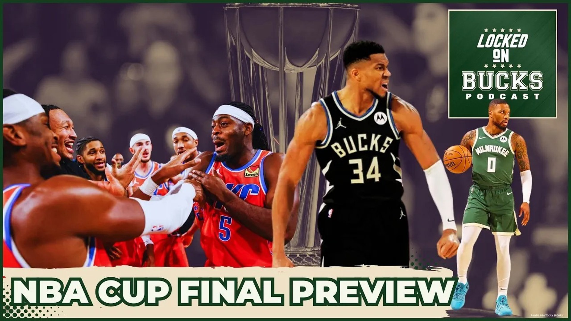 Can the Milwaukee Bucks' MVP-level Giannis Antetokounmpo and Damian Lillard outmaneuver the Oklahoma City Thunder's top-ranked defense in the NBA Cup Final?