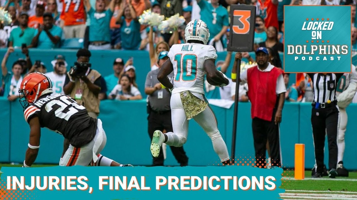 Injury Updates, Final Predictions For Miami Dolphins' Week 17 Contest