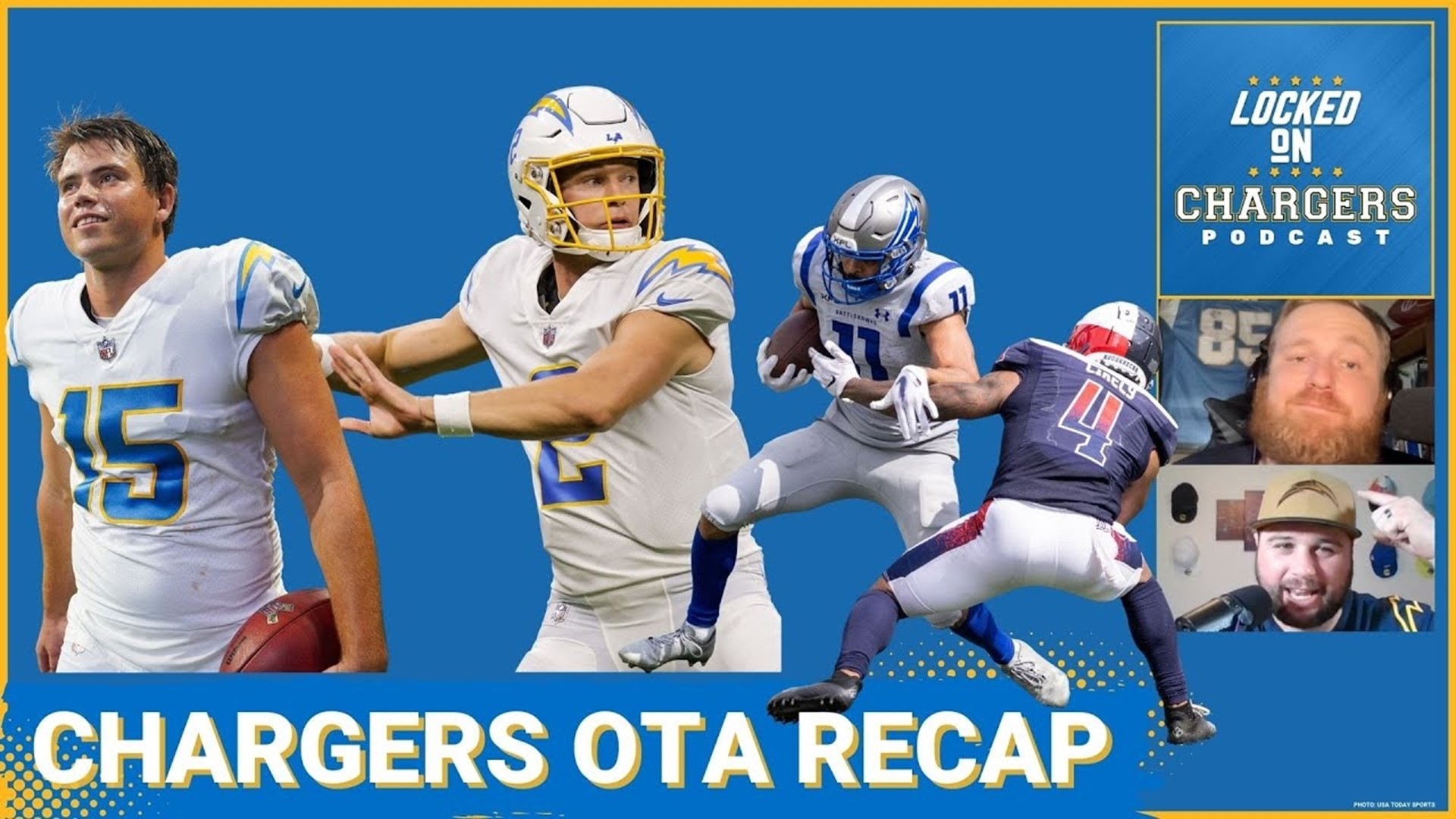 Easton Stick was slinging it at the Los Angeles Chargers OTAs this week and is off to a great start as the primary backup quarterback.
