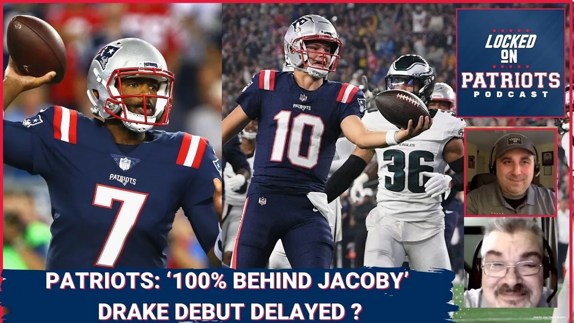 New England Patriots Name Jacoby Brissett Starting QB, Drake Maye Debut ...