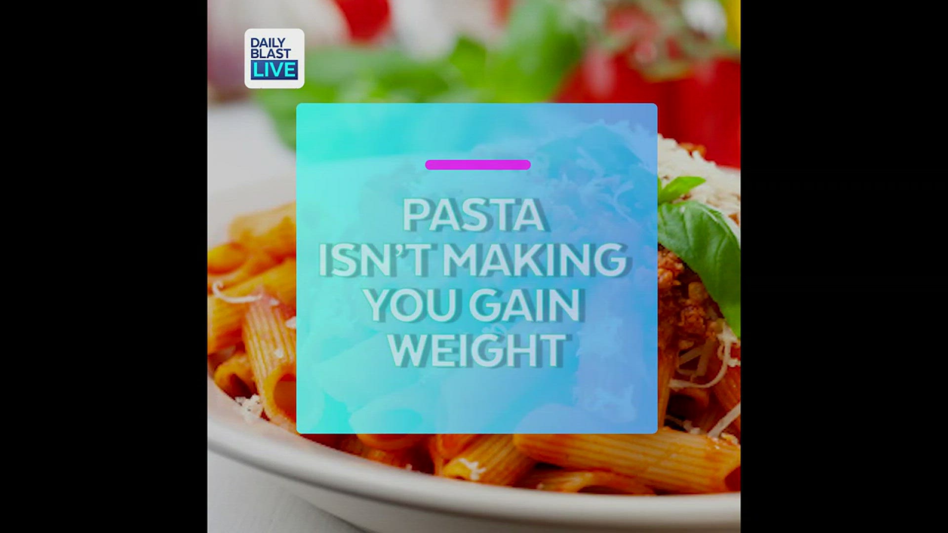 Pasta isn't as bad as people think!