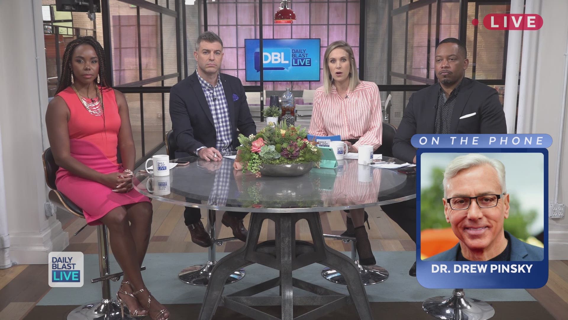 Daily Blast LIVE co-hosts are joined by celebrity speaker and host, Dr. Drew, to discuss Roseanne's mental health and why medication is not an excuse. From the tell-tale signs of mental illness, the companies response, as well as the difference between 'e