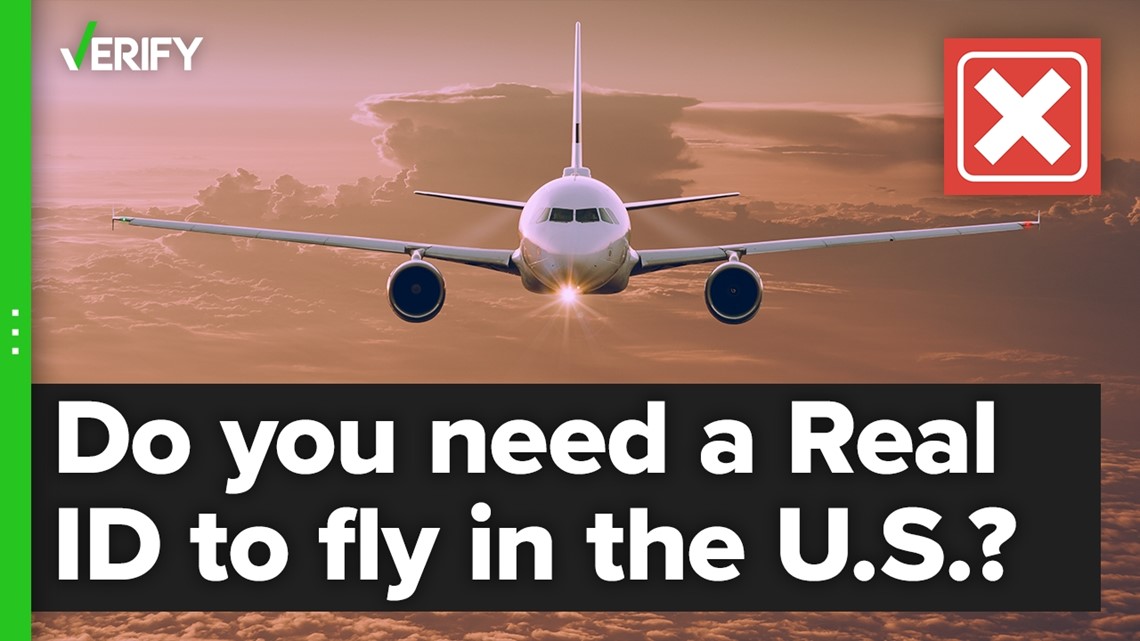 No, you don't currently need a REAL-ID to fly in the U.S.