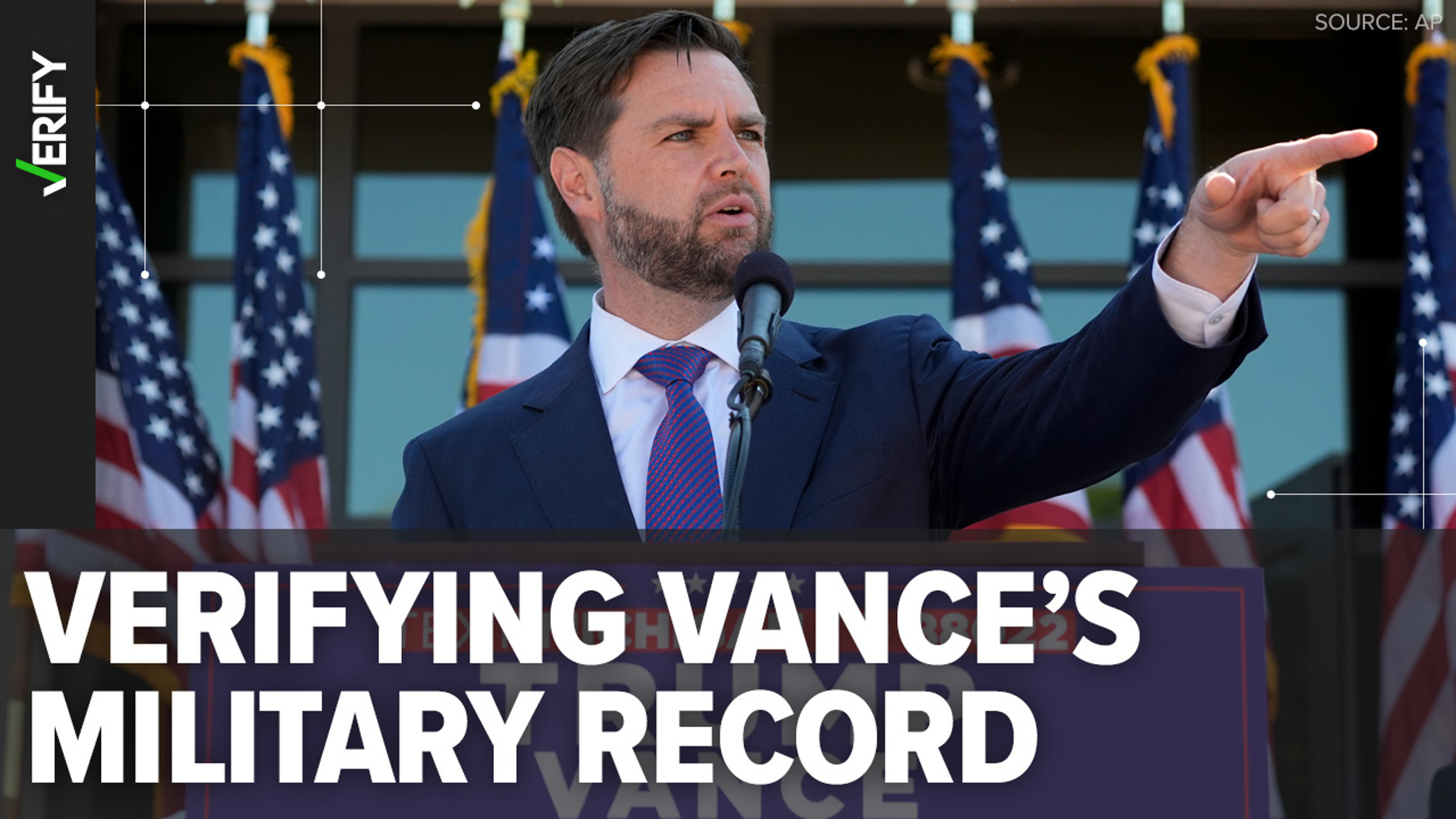 After JD Vance accused his opponent Tim Walz of “stolen valor,” many VERIFY readers asked us questions about Vance’s military service. Here’s what we found.