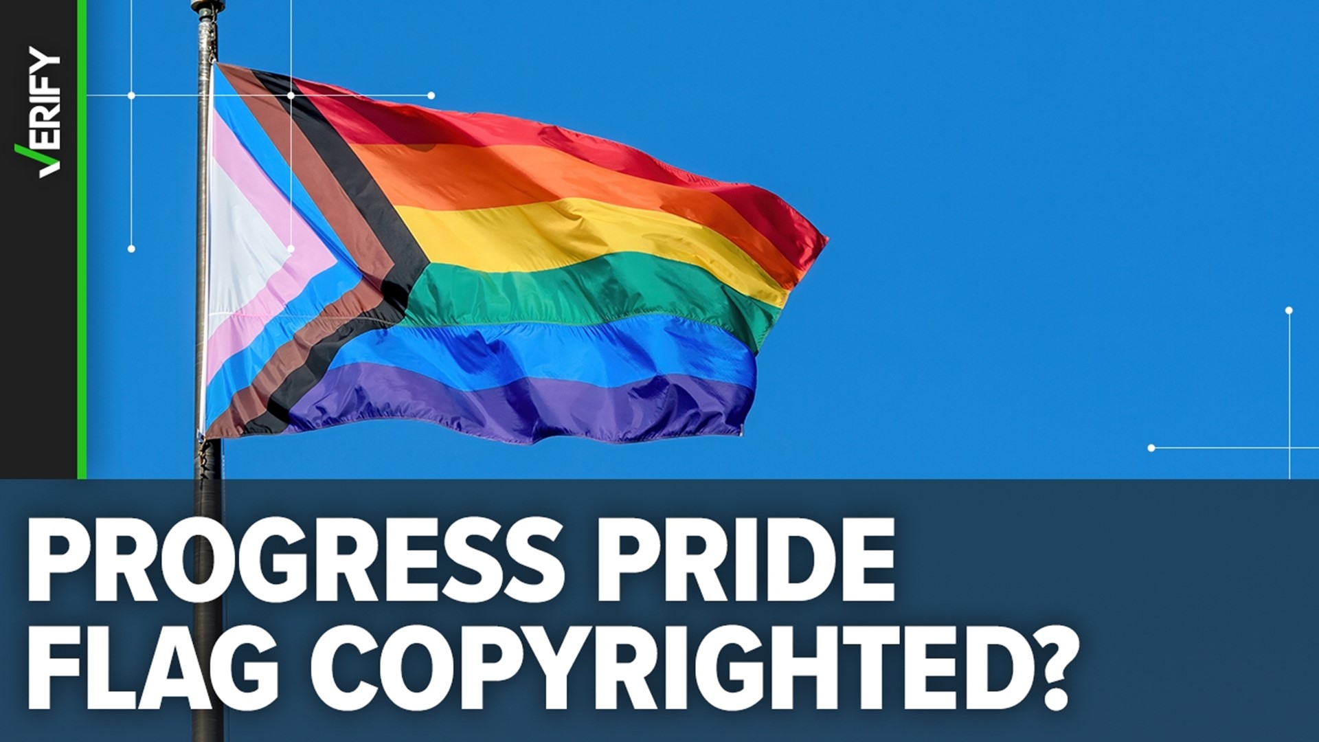People on social media claimed the flag is copyrighted, but its Creative Commons license only restricts commercial use, which requires the designer’s permission.