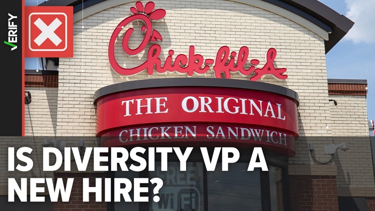 No, Chick-fil-A’s vice president of diversity, equity and inclusion is not a new hire