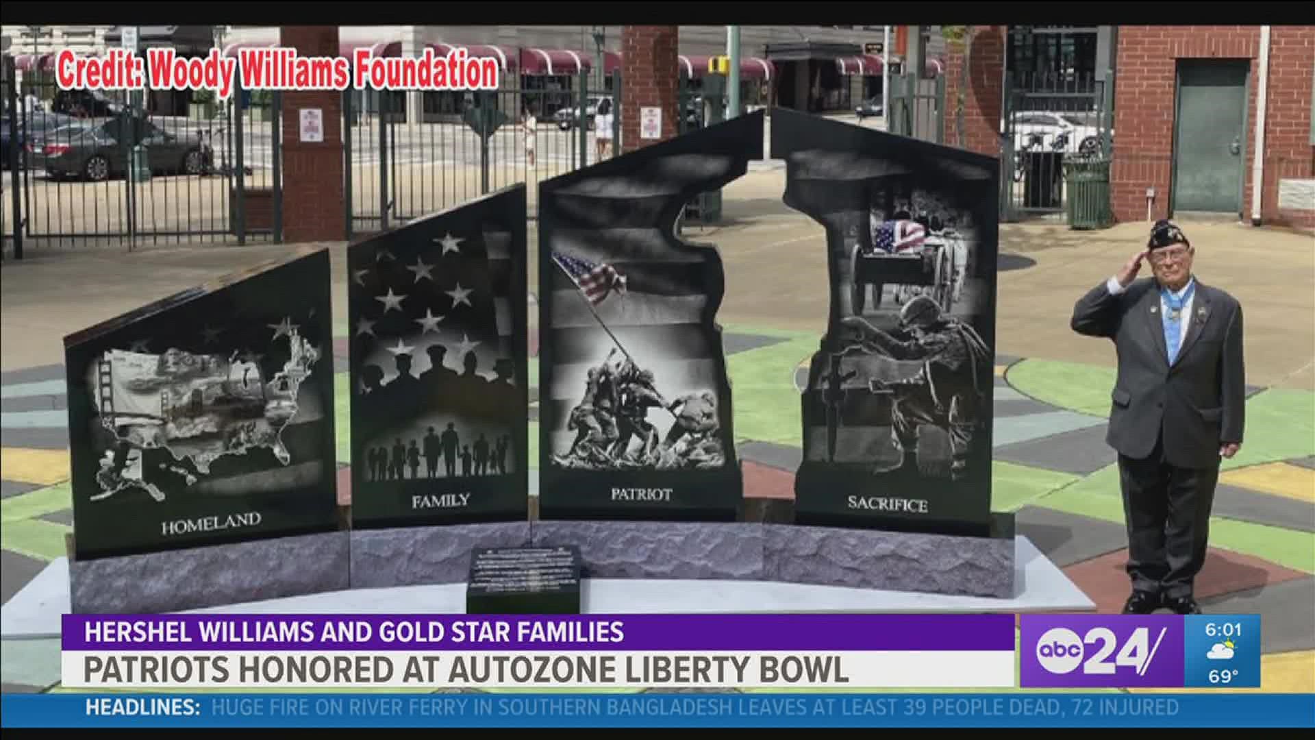 The 63rd AutoZone Liberty Bowl will continue its patriotic history and pay tribute to Hershel Williams and Gold Star Families across the United States.