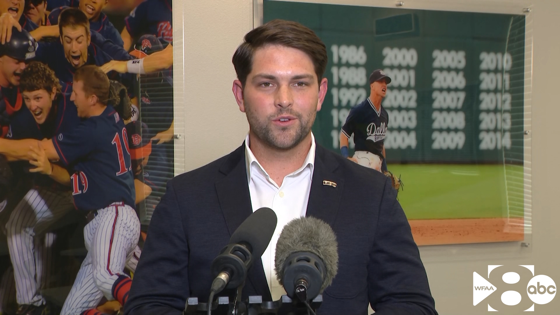 DBU Athletics Director Matt Duce spoke to the media Thursday afternoon following the school's announcement that its baseball program will be joining the Pac-12.