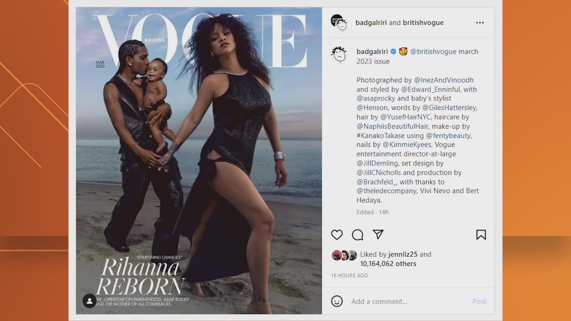Rihanna, A$AP Rocky grace British Vogue cover with baby