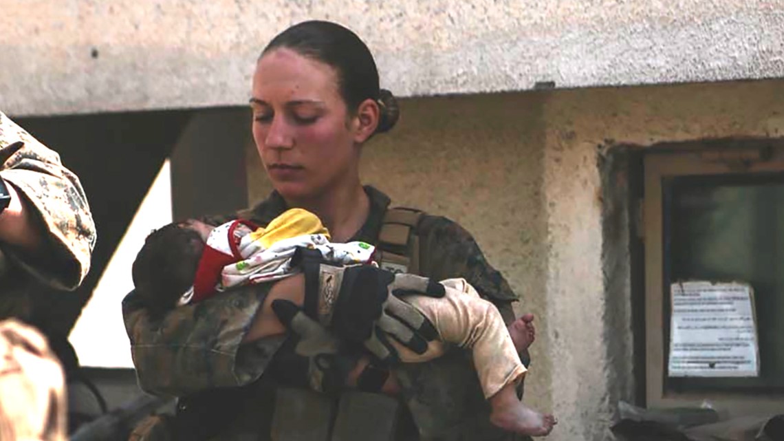 Nicole Gee, slain Marine who cradled baby in Kabul, loved her job - Vimarsana News