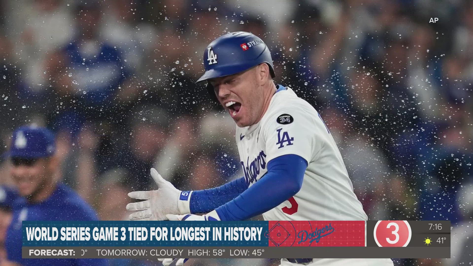 The Dodgers have won a thrilling 18-inning game against the Toronto Blue Jays, taking a two-to-one lead in the World Series. 