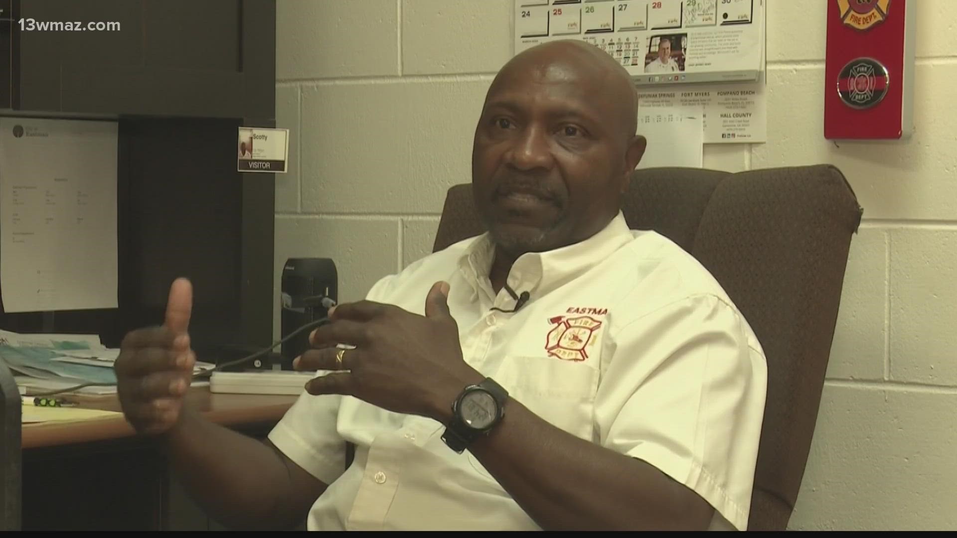 He started as a firefighter at the station in 2000 before becoming assistant chief four years ago