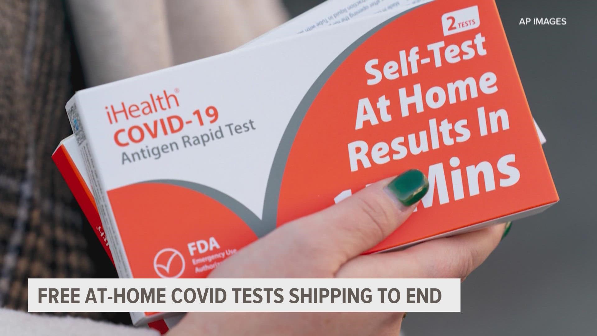 Right now, every household is eligible to receive more than a dozen free tests.The White House will stop taking orders this Friday due to lack of funding.
