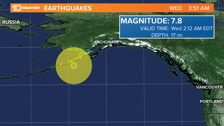 Tsunami warning canceled after a large 7.8 earthquake ...