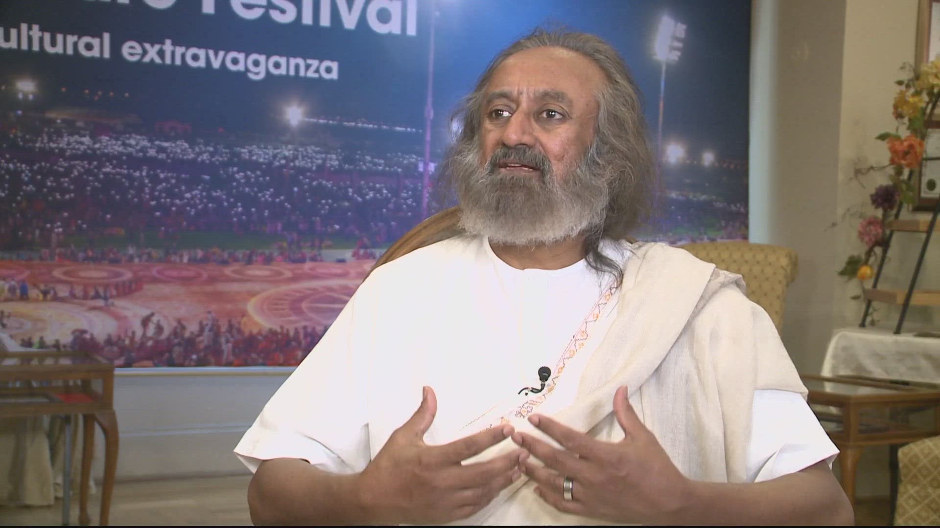 Festival's founder, Gurudev Sri Sri Ravi Shankar, sat down exclusively with WUSA9 ahead of event's arrival to D.C.