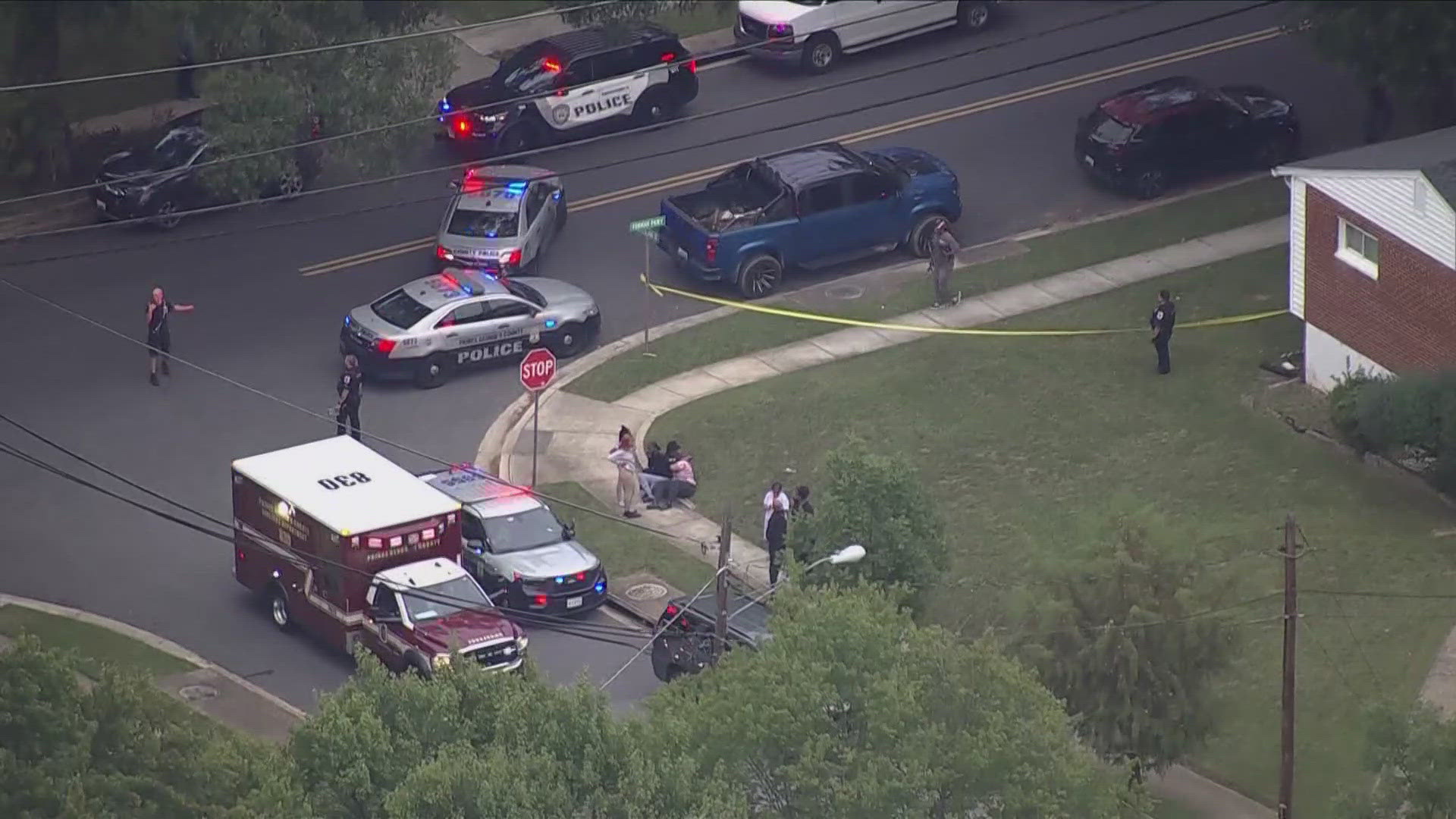 Authorities say the Cheverly police chief shot a suspect armed with knives on Tuesday.