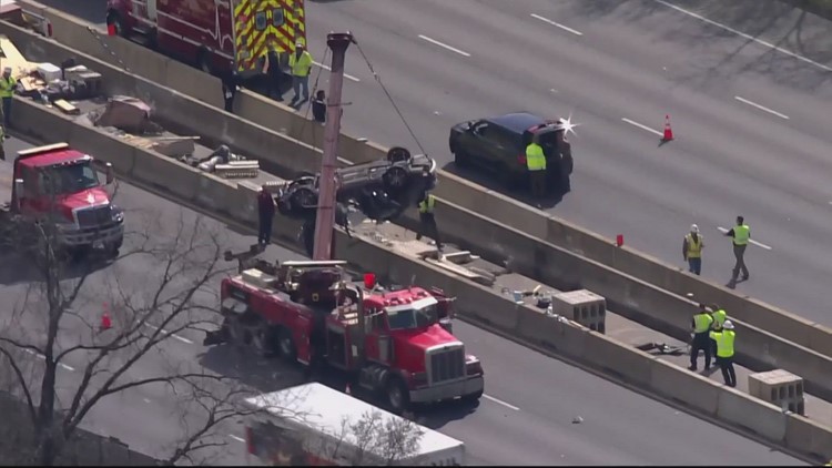 Police: 6 dead after driver loses control, crashes in work zone on I-695 in Baltimore Co.