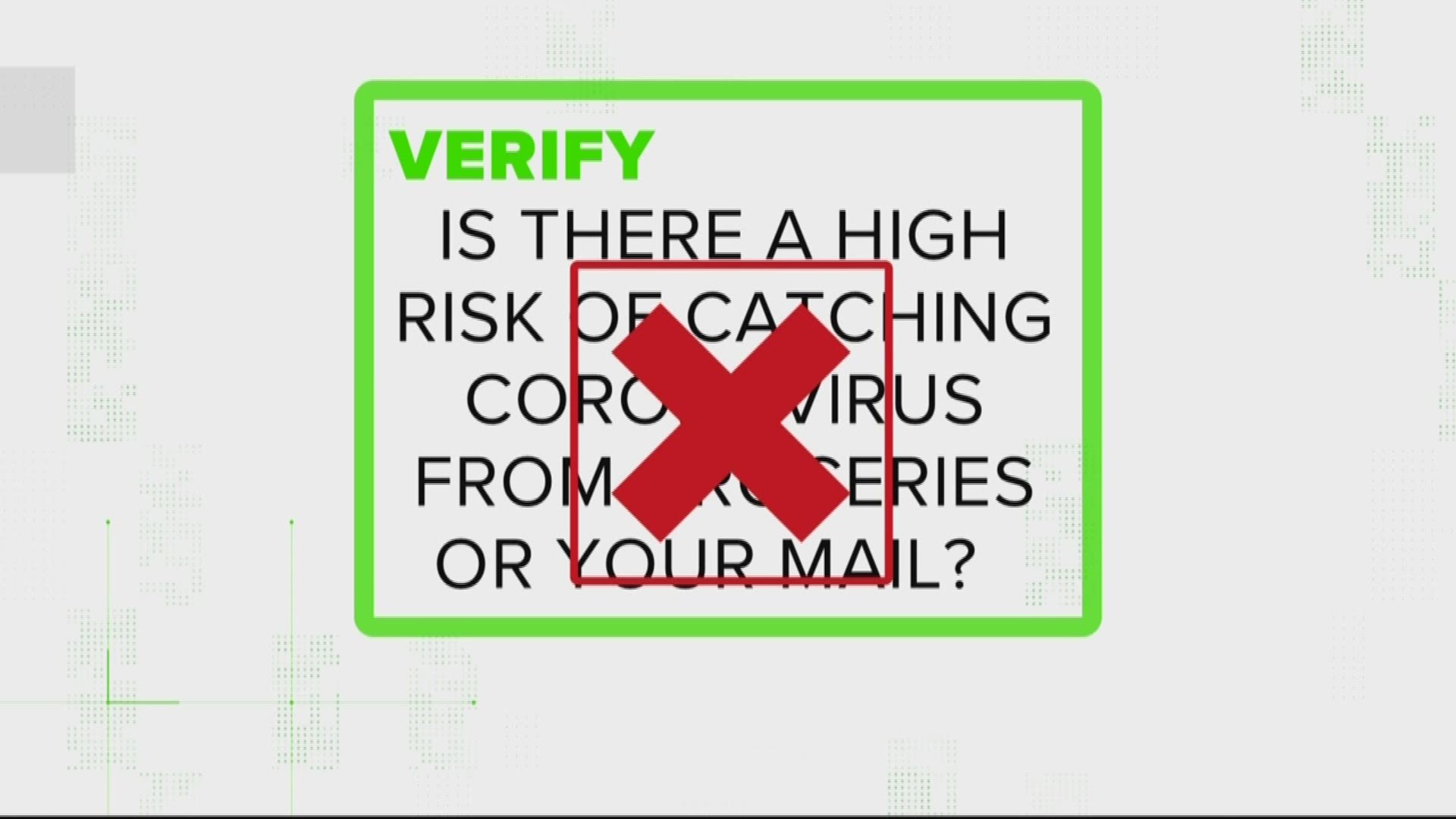 A Verify viewer reached out to the team wondering whether some less obvious surfaces like packaged food and letters, could transfer COVID-19.