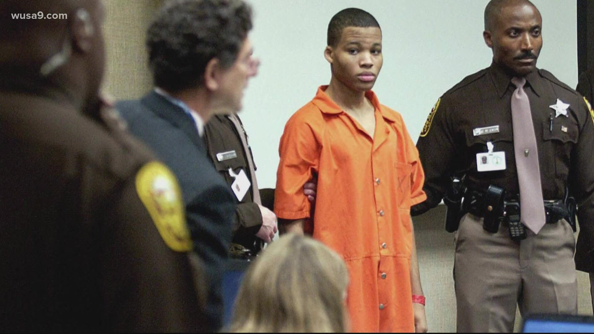Lee Boyd Malvo was 17 when sentenced to life in prison without parole, but a Supreme Court ruling and a Maryland law passed in 2021 could change that.