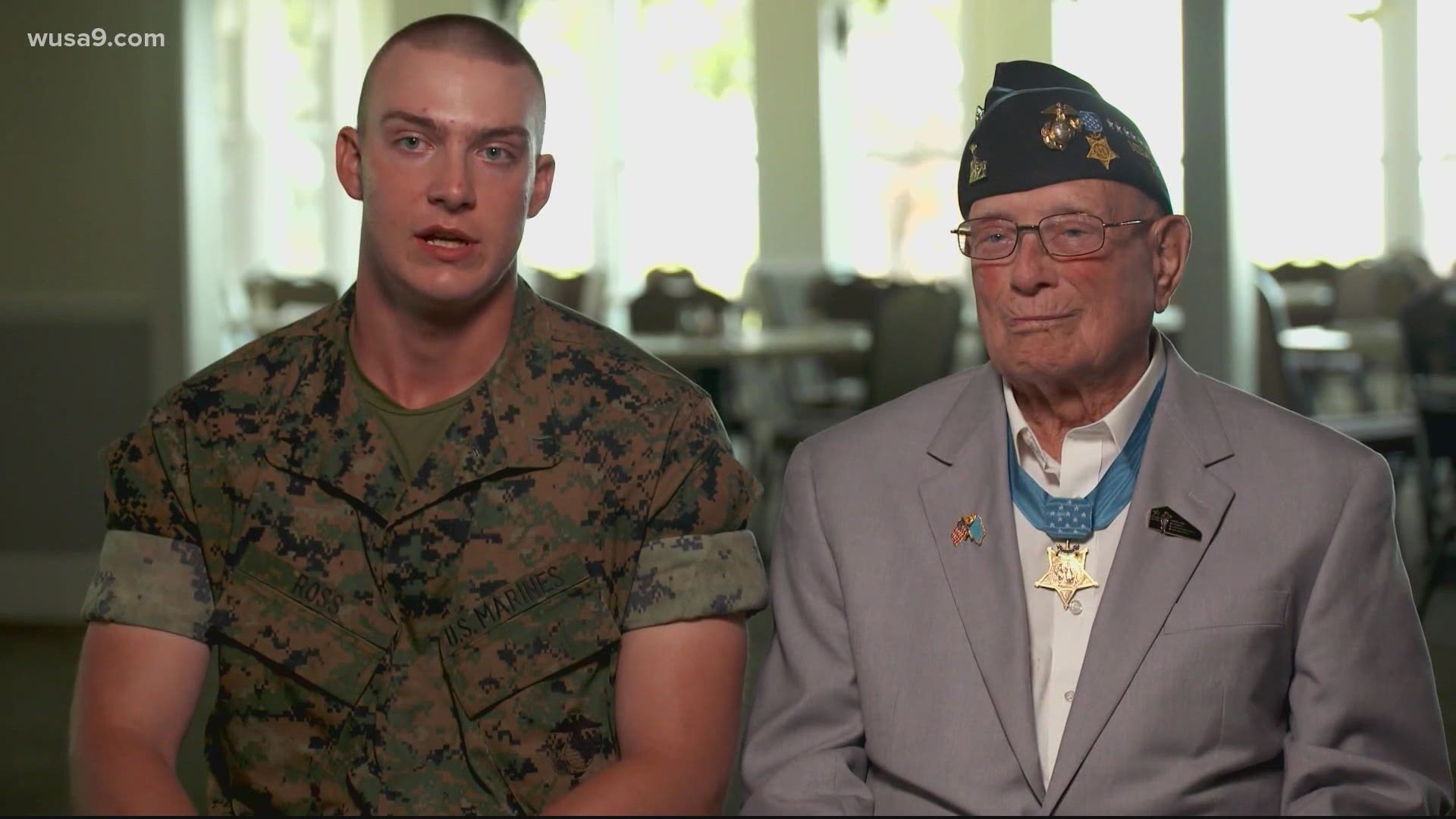 At 97, legendary Marine Hershel "Woody" Williams saw his great-grandson graduate