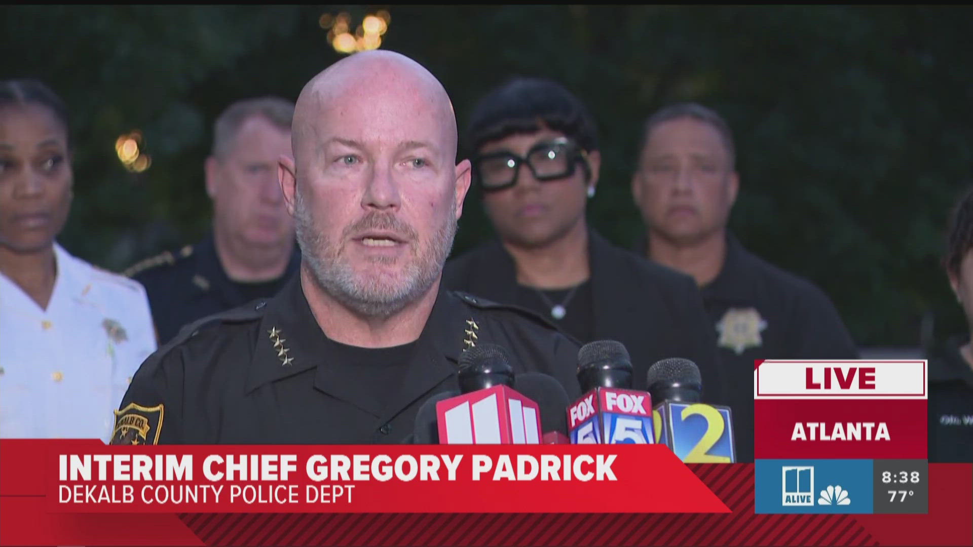 DeKalb County officials announced in a press conference Friday that the officer killed had two children, with one child on the way.